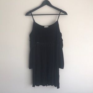 Black Open Shoulder Dress